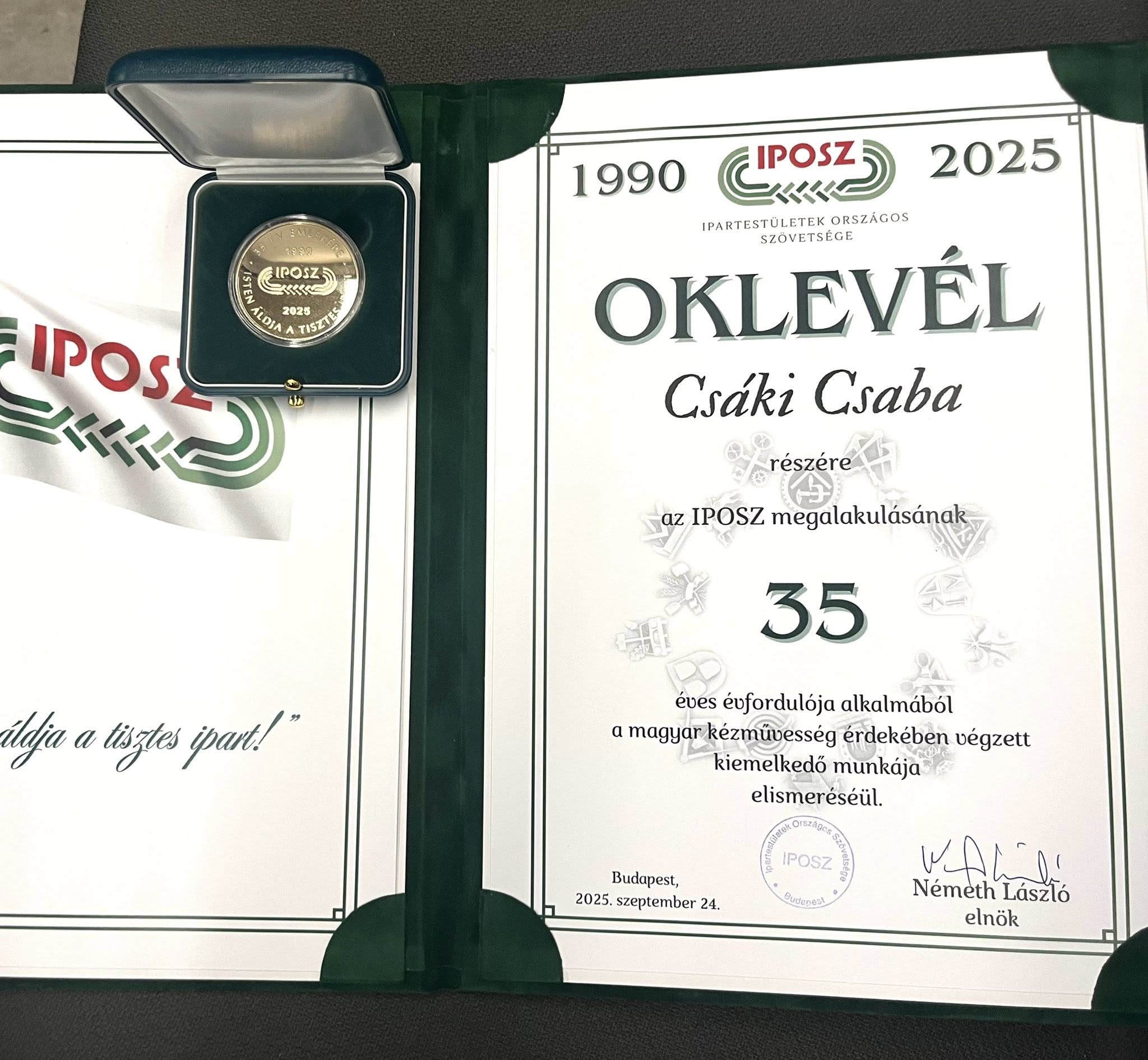 35 éves az Ipartestületek Országos Szövetsége