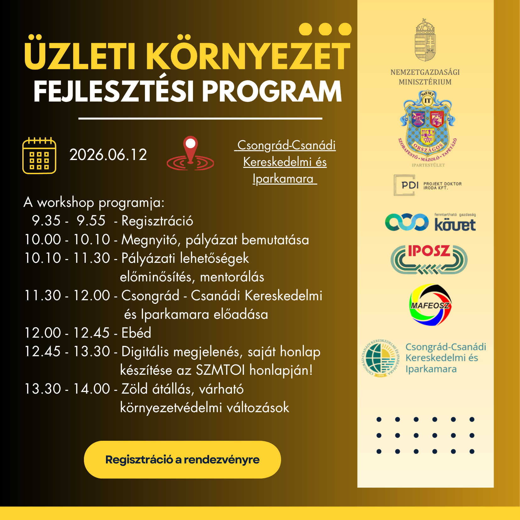 SZMTOI Üzleti Környezet fejlesztési Pályázat (ÜKFP)