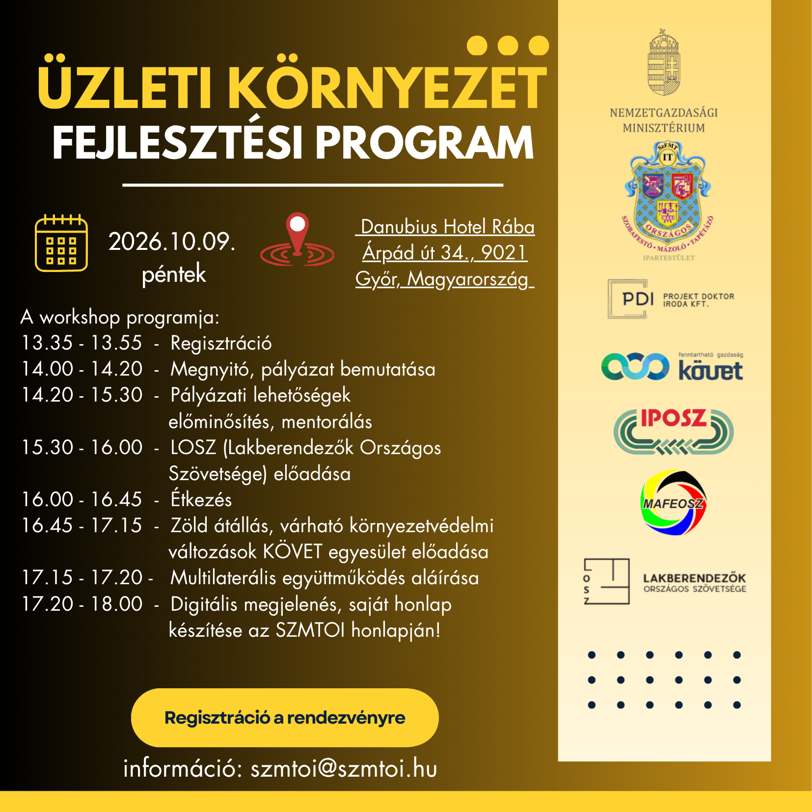 Új fejlesztési források és szakmai előrelépés a szobafestőknek – Találkozzunk Győrben!